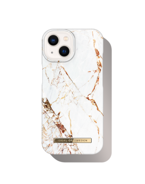 Mönstrat Mobilskal MagSafe iPhone 13 / 14 / 16e / 17e Carrara Gold – IDEAL OF SWEDEN