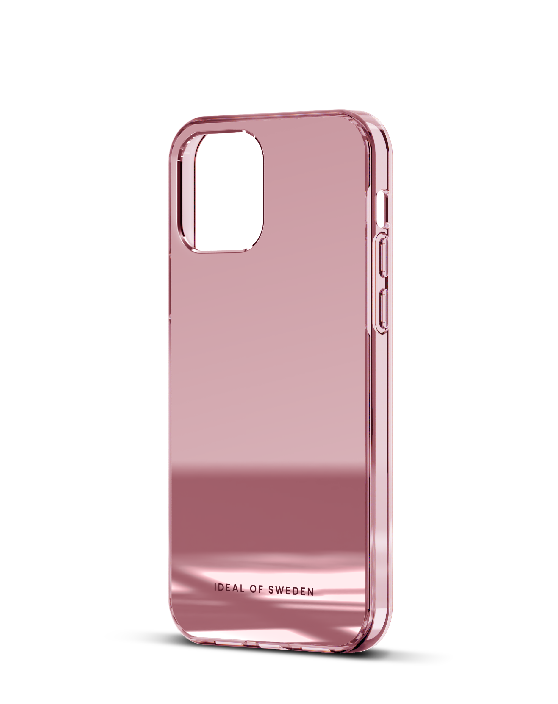 Clear Case IPhone 12 Pro Mirror Rose Pink IDEAL OF SWEDEN