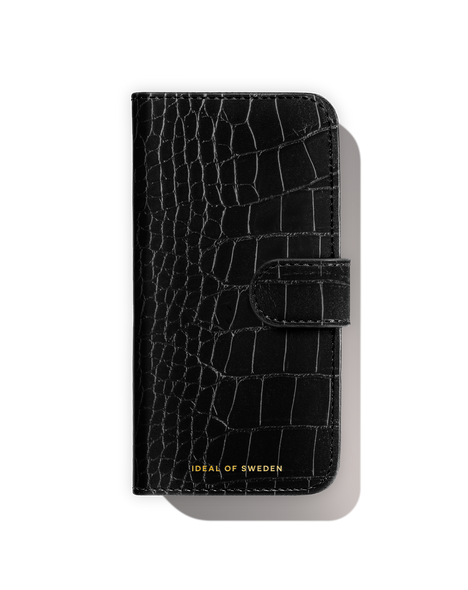 Plånboksfodral iPhone 15 Pro Max Black Croco – IDEAL OF SWEDEN