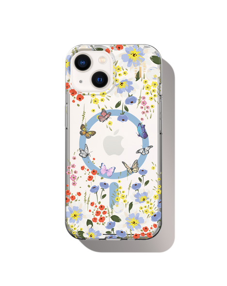 Clear Case MagSafe iPhone 13 / 14 / 15 / 16e / 17e Artistic Garden – IDEAL OF SWEDEN