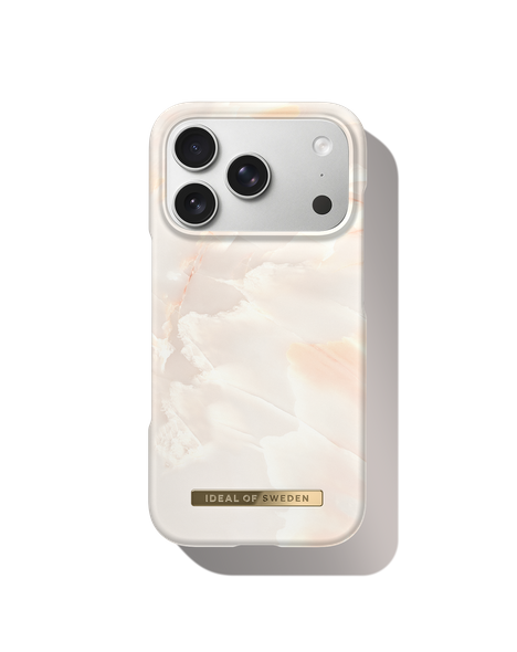Mönstrat Mobilskal MagSafe iPhone 17 Pro Max Rose Pearl Marble – IDEAL OF SWEDEN