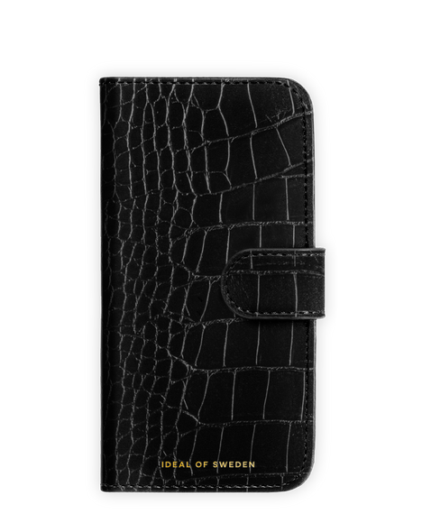 Plånboksfodral MagSafe iPhone 17 Pro Max Black Croco – IDEAL OF SWEDEN
