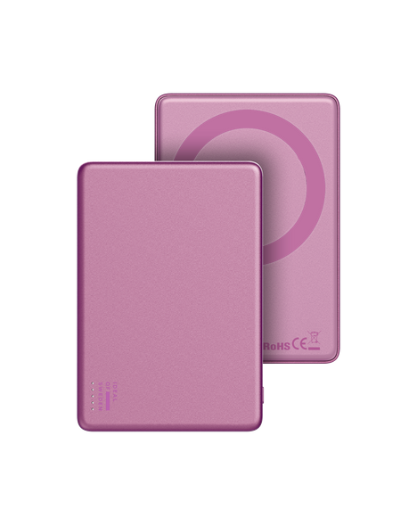 Slim Powerbank MagSafe 5000 mAh Bubblegum Pink – IDEAL OF SWEDEN