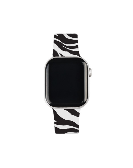 Silicone Watch Band 38/40/41/42 M-L Iconic Zebra - Armband till Apple Watch från IDEAL OF SWEDEN