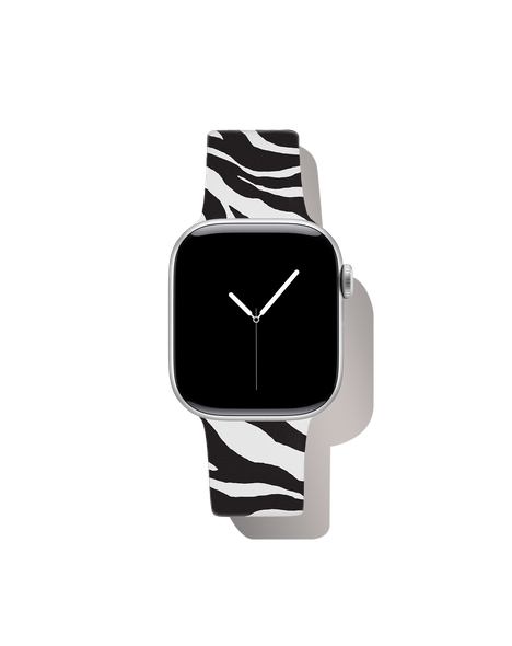 Silicone Watch Band 38/40/41/42 M-L Iconic Zebra - Armband till Apple Watch från IDEAL OF SWEDEN