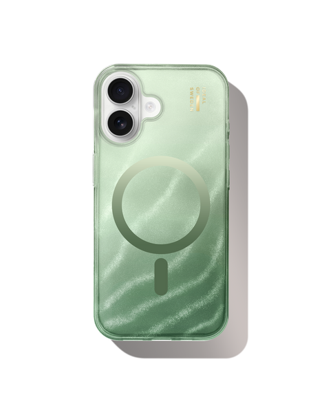 Clear Case MagSafe iPhone 16 Grön – IDEAL OF SWEDEN