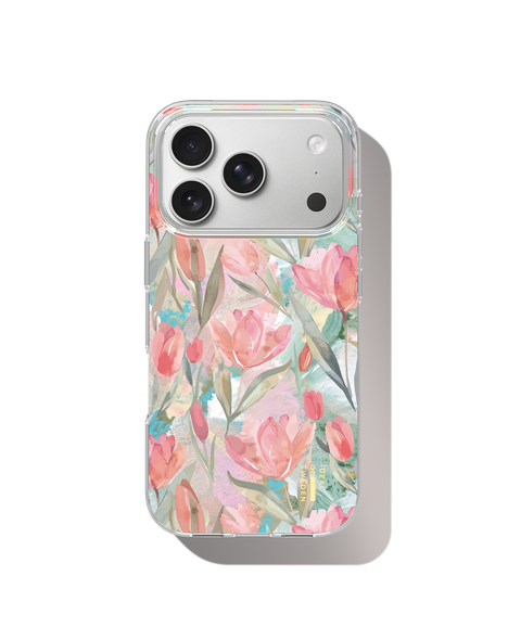 Clear Case iPhone 17 Pro Max Tulip Bloom – IDEAL OF SWEDEN