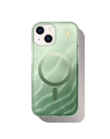 Clear Case MagSafe iPhone 13 / 14 / 15 / 16e / 17e Grön – IDEAL OF SWEDEN