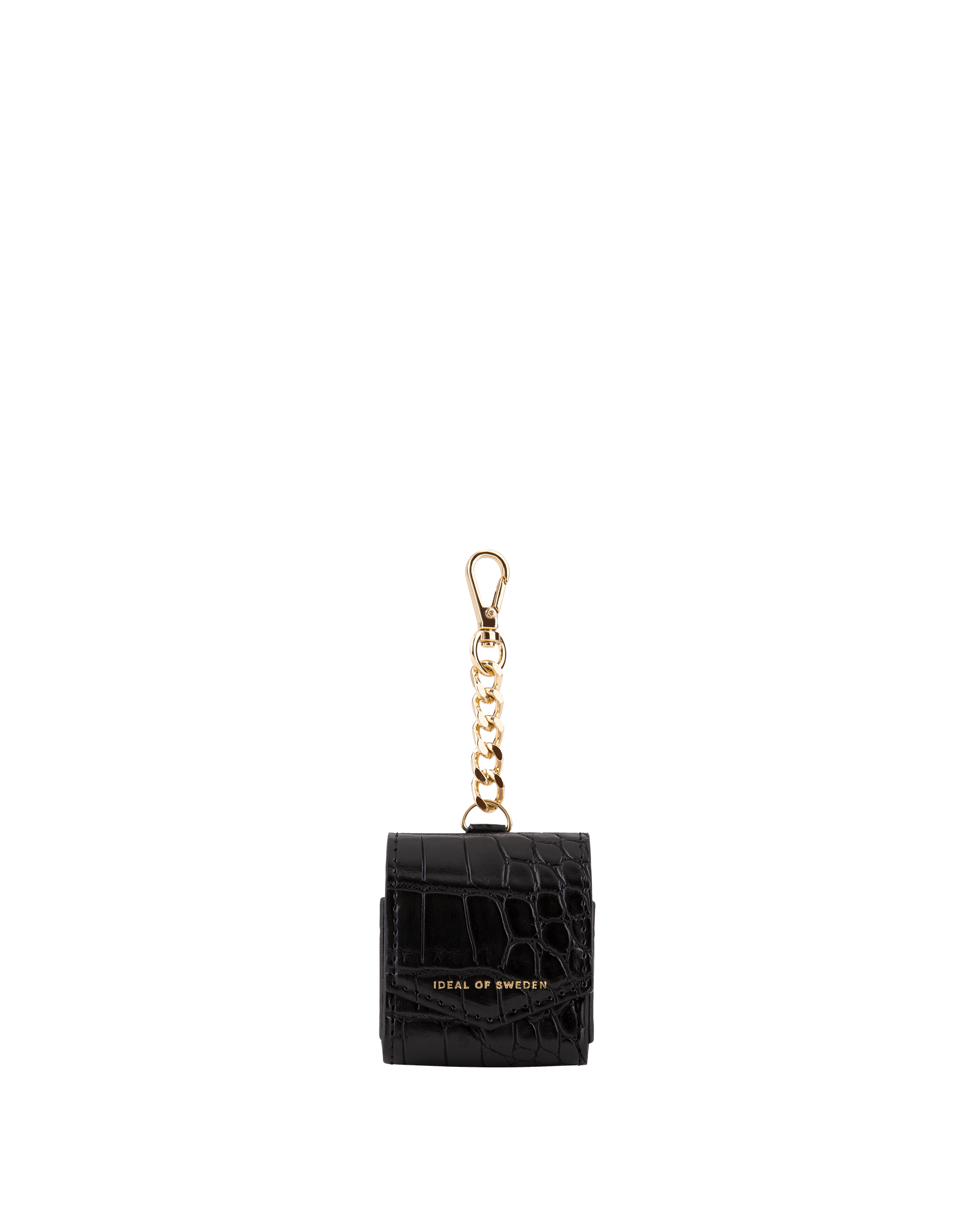 AirPods Bag Pro Jet Black Croco | Airpods cases from IDEAL OF SWEDEN