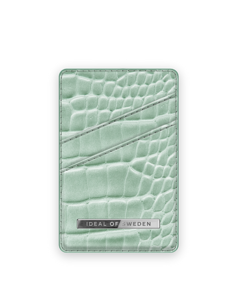 Magnetic Card Holder Mint Croco