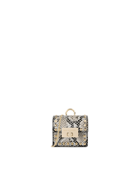 Zoe Mini AirPods Bag Beatstuds Shimmery Snake – IDEAL OF SWEDEN