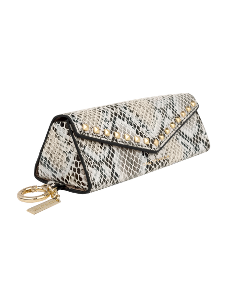 Lou Sunglass Mobilskal Beige Shimmery Snake – IDEAL OF SWEDEN