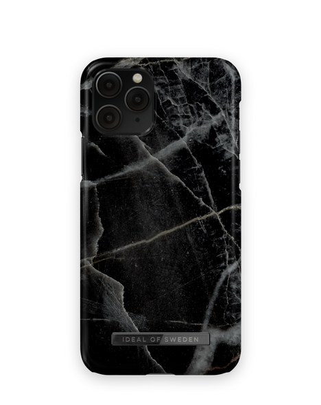 Black marble phone case