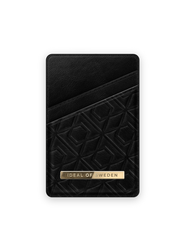 Embossed Black Card Holder