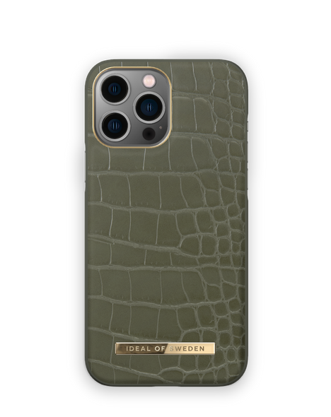 Mobilskal iPhone 12 Pro Max / 13 Pro Max Khaki Croco – IDEAL OF SWEDEN