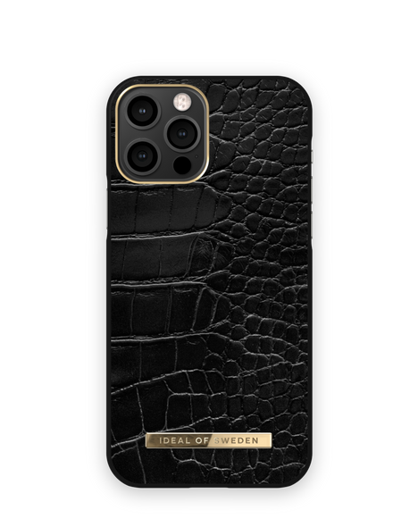 Mobilskal iPhone 12 / 12 Pro Neo Noir Croco – IDEAL OF SWEDEN
