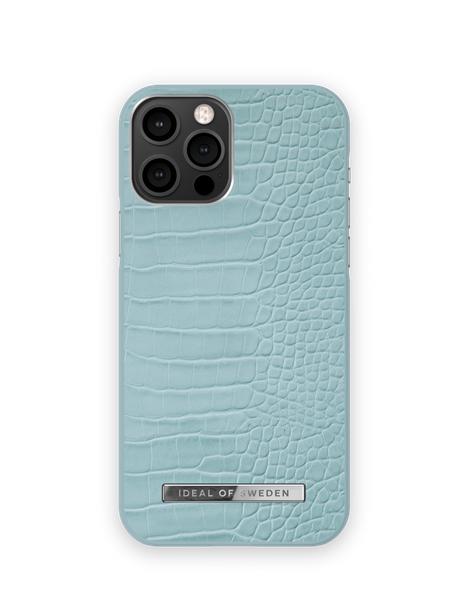 Mobilskal iPhone 12 / 12 Pro Soft Blue Croco – IDEAL OF SWEDEN