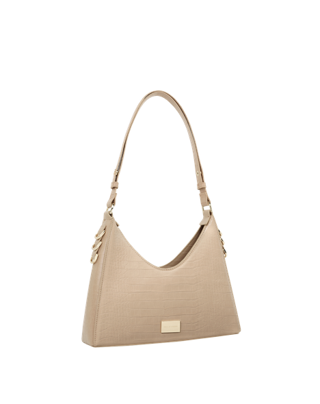 Jolie curve-cut shoulder bag