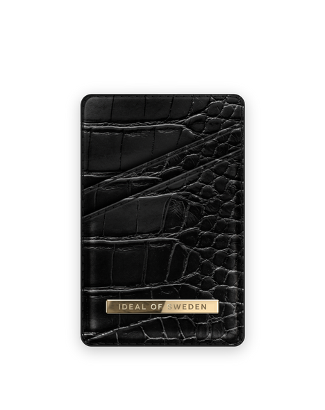 Black Croco Card Holder